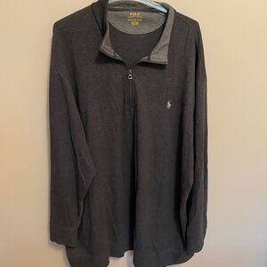 Polo by Ralph Lauren Men's Dark Gray Zip-Up Sweater